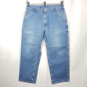 Mens Carhartt Dungaree Fit Carpenter Blue Jeans